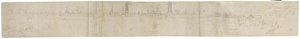 Recto: Voorlopige Schets voor een Uitzicht op Brugge vanuit het Zuidwesten, 1558 door Anthonis van den Wyngaerde